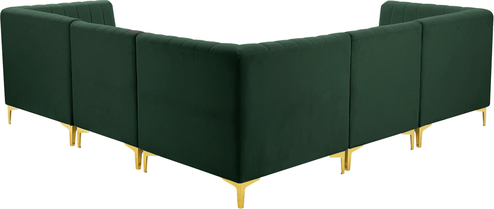 Alina Green Velvet Modular Sectional - Royal Furniture & Gifts (MI) - Multi Location