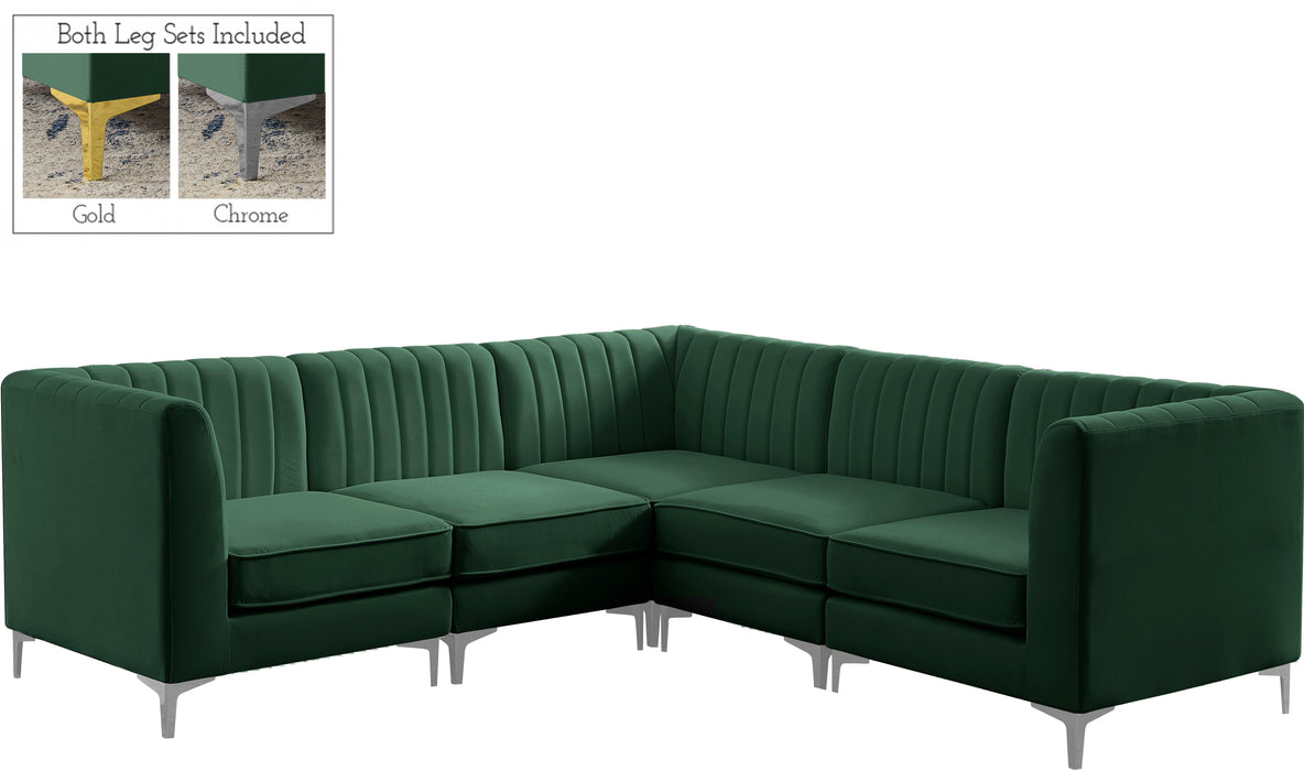 Alina Green Velvet Modular Sectional - Royal Furniture & Gifts (MI) - Multi Location
