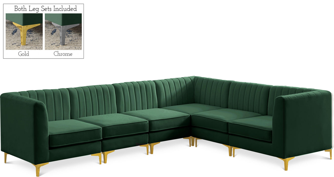 Alina Green Velvet Modular Sectional - Royal Furniture & Gifts (MI) - Multi Location