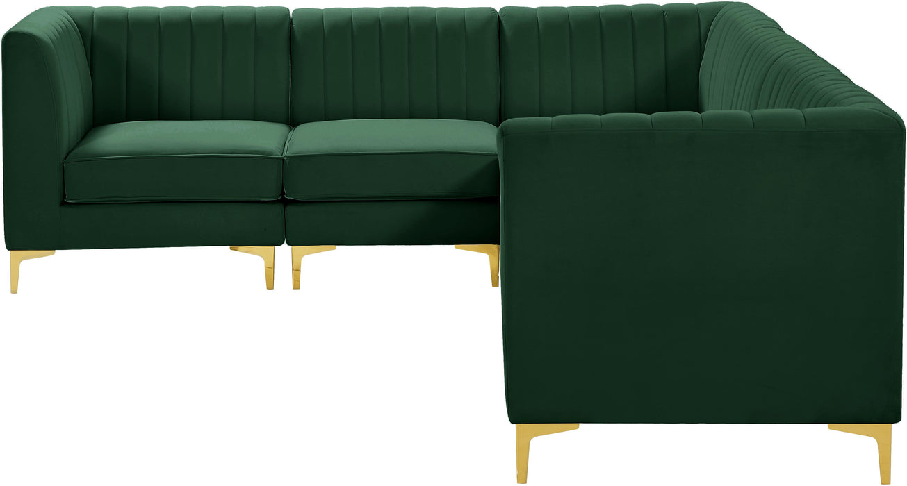 Alina Green Velvet Modular Sectional - Royal Furniture & Gifts (MI) - Multi Location