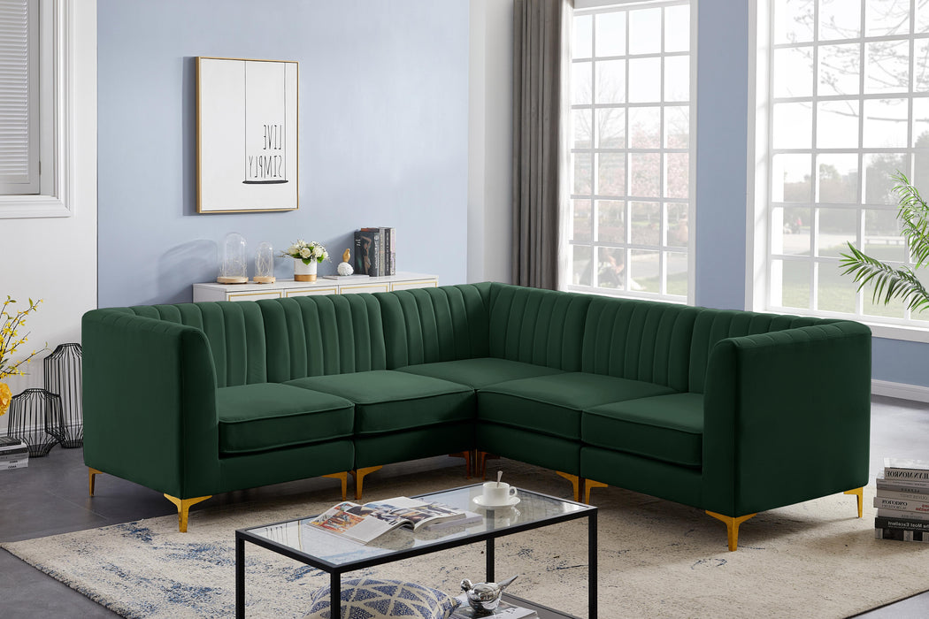 Alina Green Velvet Modular Sectional - Royal Furniture & Gifts (MI) - Multi Location
