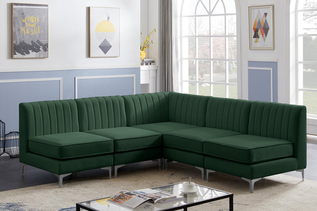 Alina Green Velvet Modular Sectional - Royal Furniture & Gifts (MI) - Multi Location