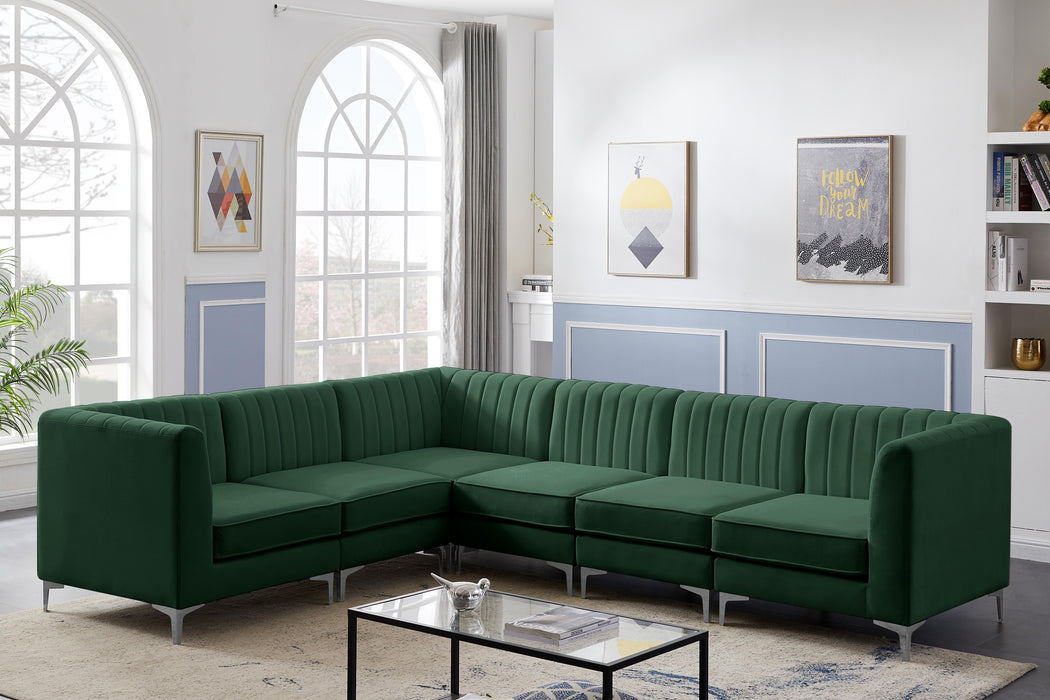 Alina Green Velvet Modular Sectional - Royal Furniture & Gifts (MI) - Multi Location