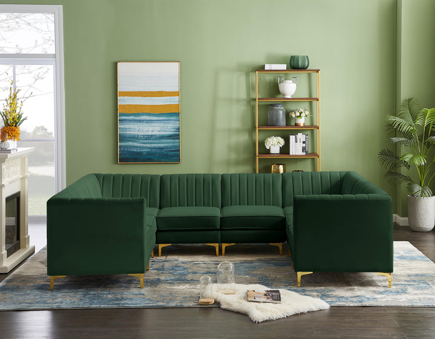 Alina Green Velvet Modular Sectional - Royal Furniture & Gifts (MI) - Multi Location