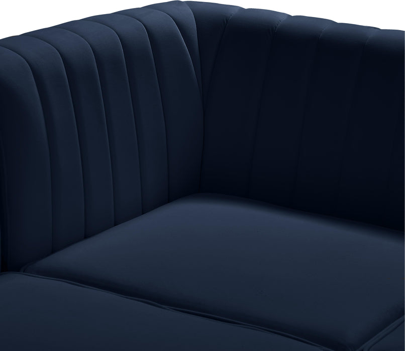 Alina Navy Velvet Modular Sectional - Royal Furniture & Gifts (MI) - Multi Location