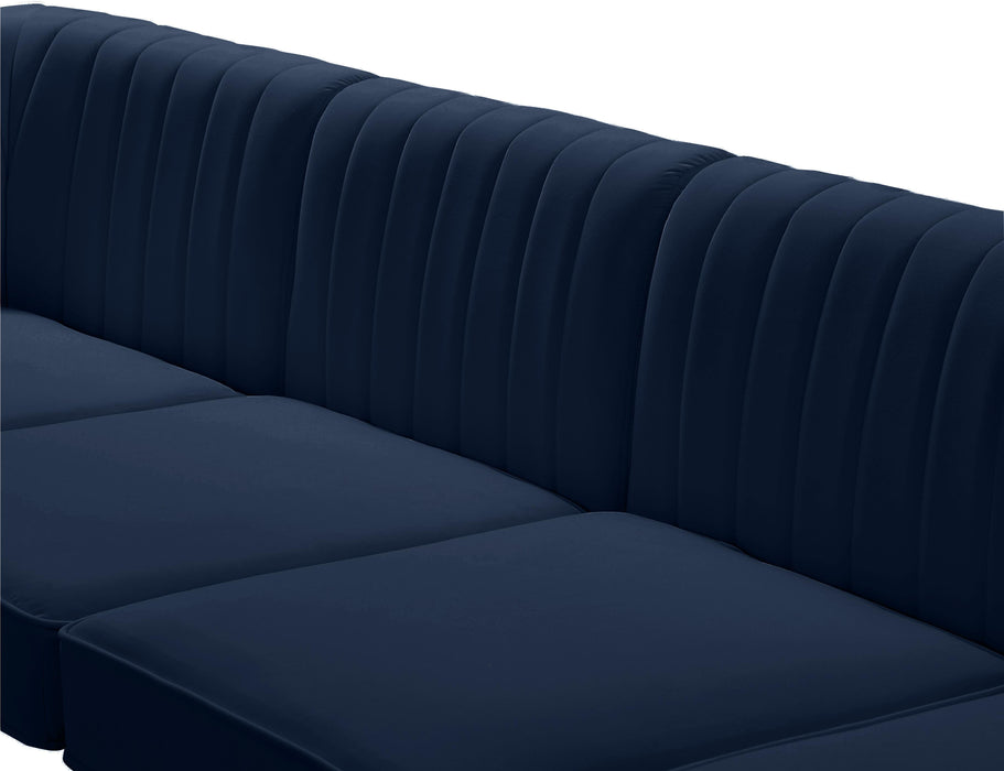 Alina Navy Velvet Modular Sectional - Royal Furniture & Gifts (MI) - Multi Location