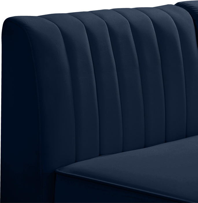 Alina Navy Velvet Modular Sectional - Royal Furniture & Gifts (MI) - Multi Location