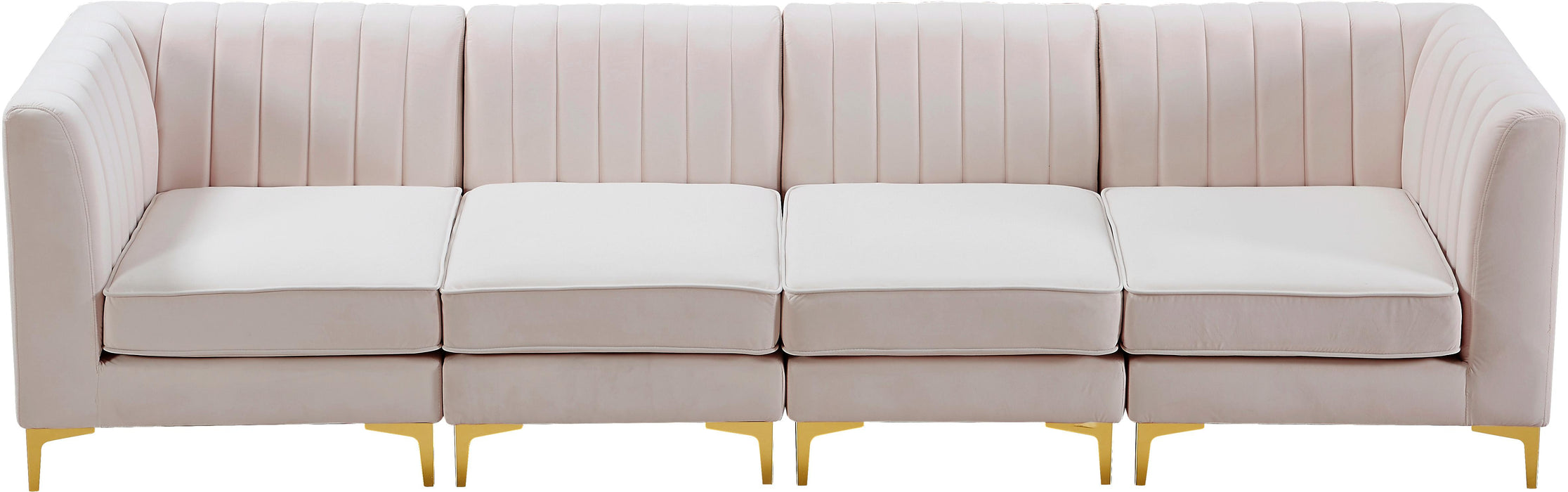 Alina Pink Velvet Modular Sectional - Royal Furniture & Gifts (MI) - Multi Location