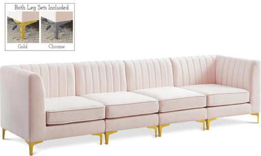 Alina Pink Velvet Modular Sectional - Royal Furniture & Gifts (MI) - Multi Location