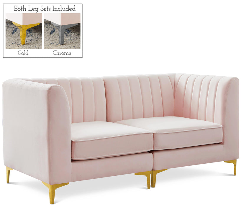 Alina Pink Velvet Modular Sectional - Royal Furniture & Gifts (MI) - Multi Location