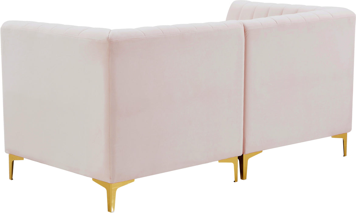 Alina Pink Velvet Modular Sectional - Royal Furniture & Gifts (MI) - Multi Location