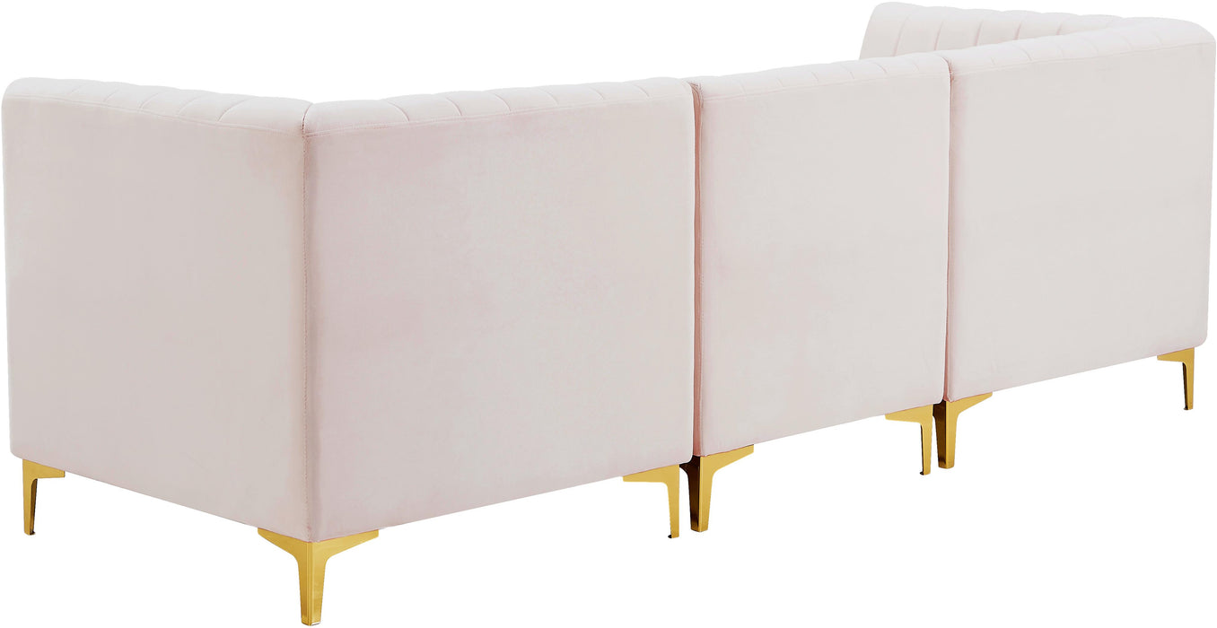 Alina Pink Velvet Modular Sectional - Royal Furniture & Gifts (MI) - Multi Location