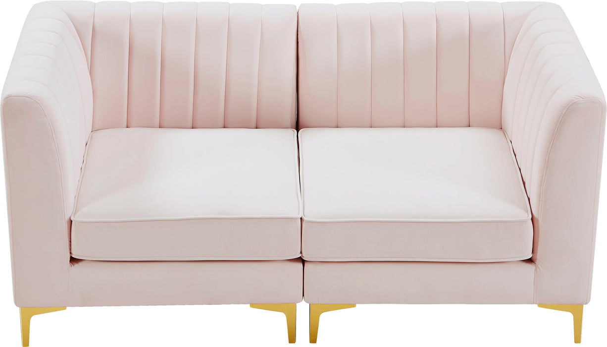 Alina Pink Velvet Modular Sectional - Royal Furniture & Gifts (MI) - Multi Location