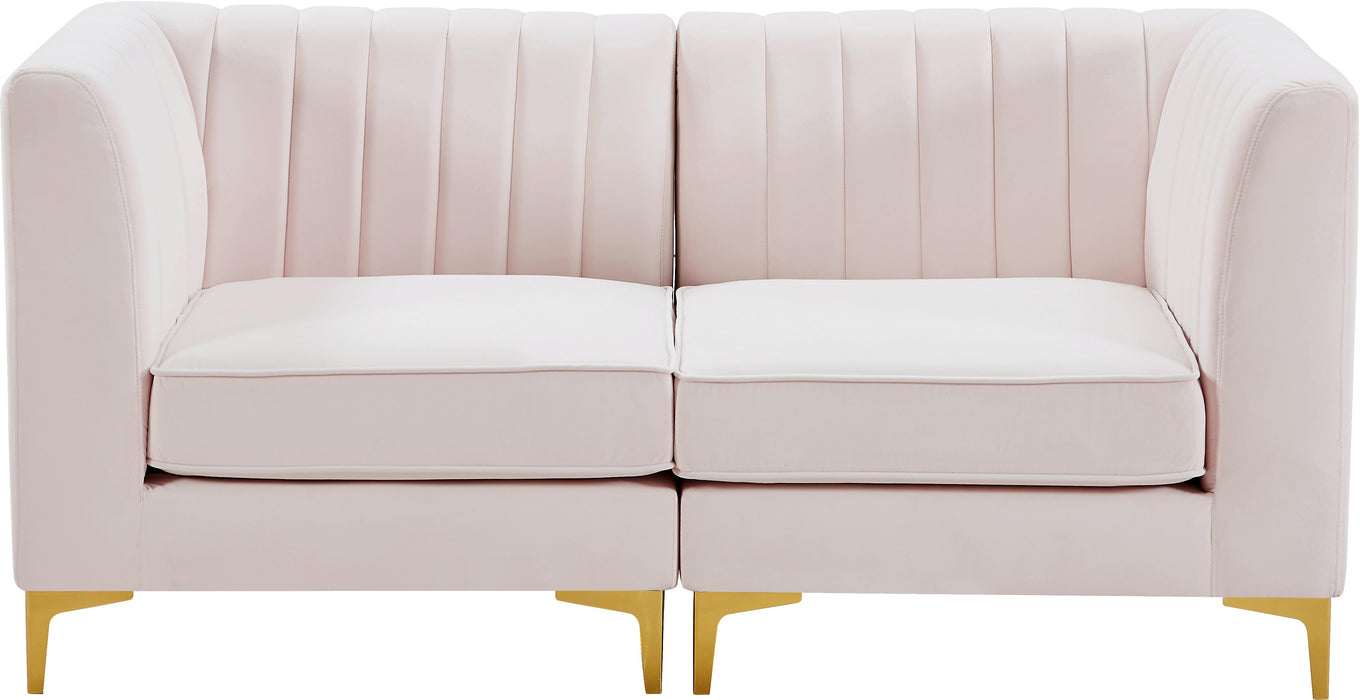 Alina Pink Velvet Modular Sectional - Royal Furniture & Gifts (MI) - Multi Location