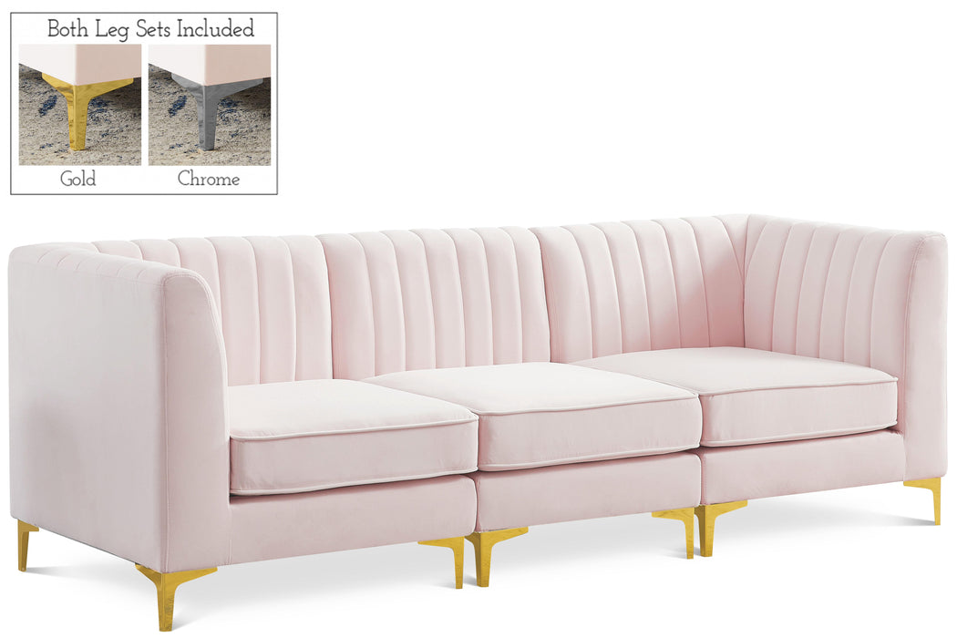 Alina Pink Velvet Modular Sectional - Royal Furniture & Gifts (MI) - Multi Location