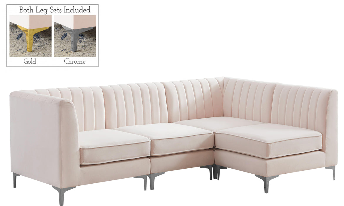 Alina Pink Velvet Modular Sectional - Royal Furniture & Gifts (MI) - Multi Location