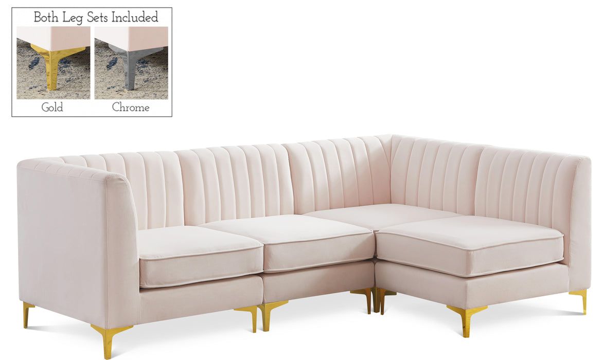 Alina Pink Velvet Modular Sectional - Royal Furniture & Gifts (MI) - Multi Location