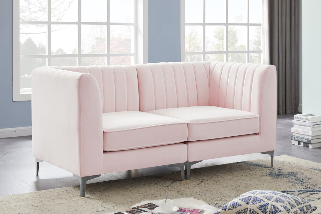 Alina Pink Velvet Modular Sectional - Royal Furniture & Gifts (MI) - Multi Location