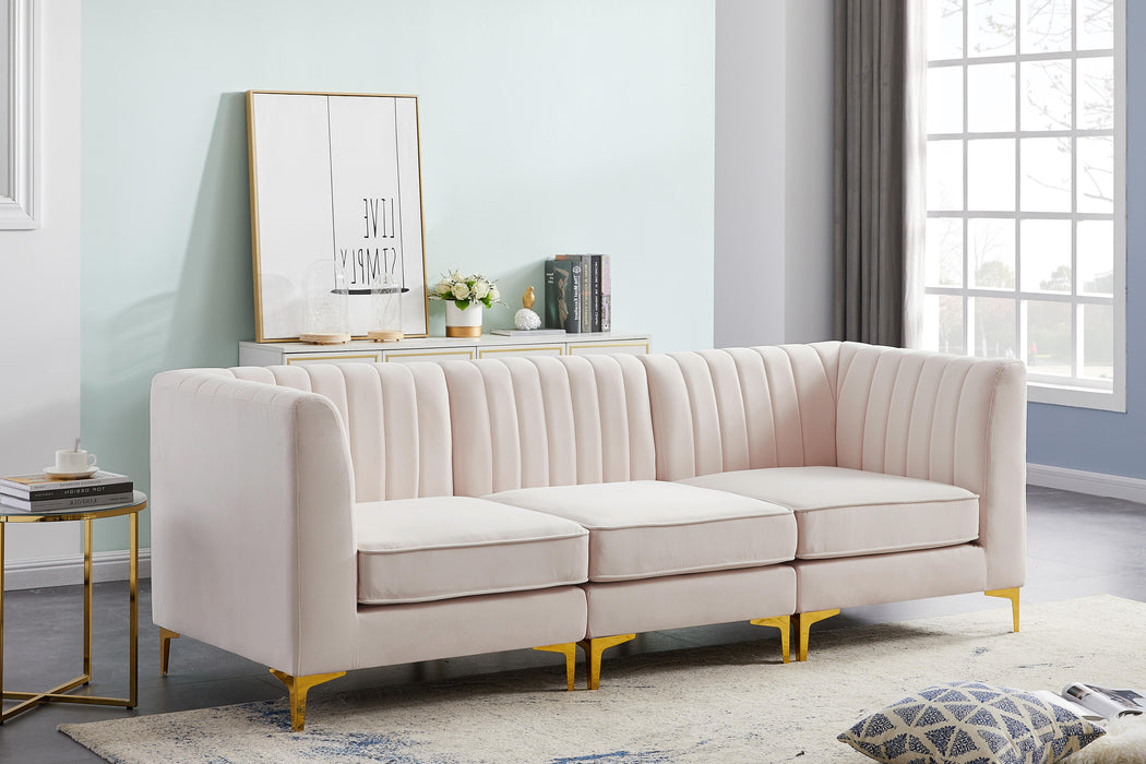 Alina Pink Velvet Modular Sectional - Royal Furniture & Gifts (MI) - Multi Location