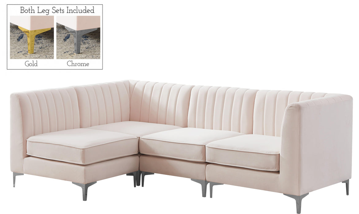 Alina Pink Velvet Modular Sectional - Royal Furniture & Gifts (MI) - Multi Location