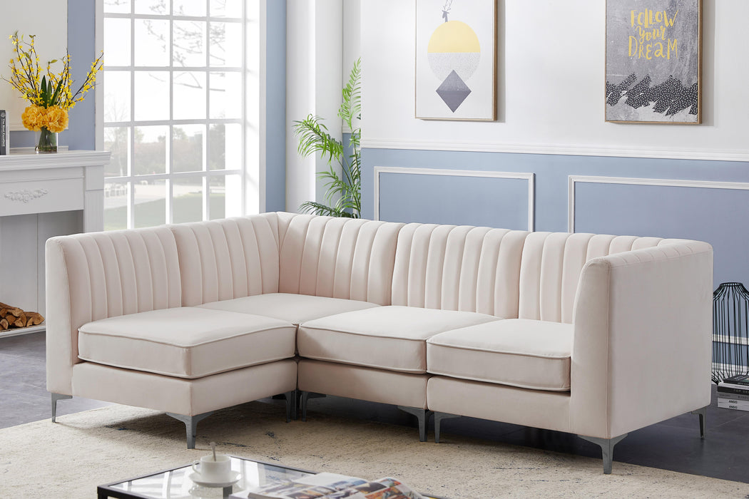 Alina Pink Velvet Modular Sectional - Royal Furniture & Gifts (MI) - Multi Location