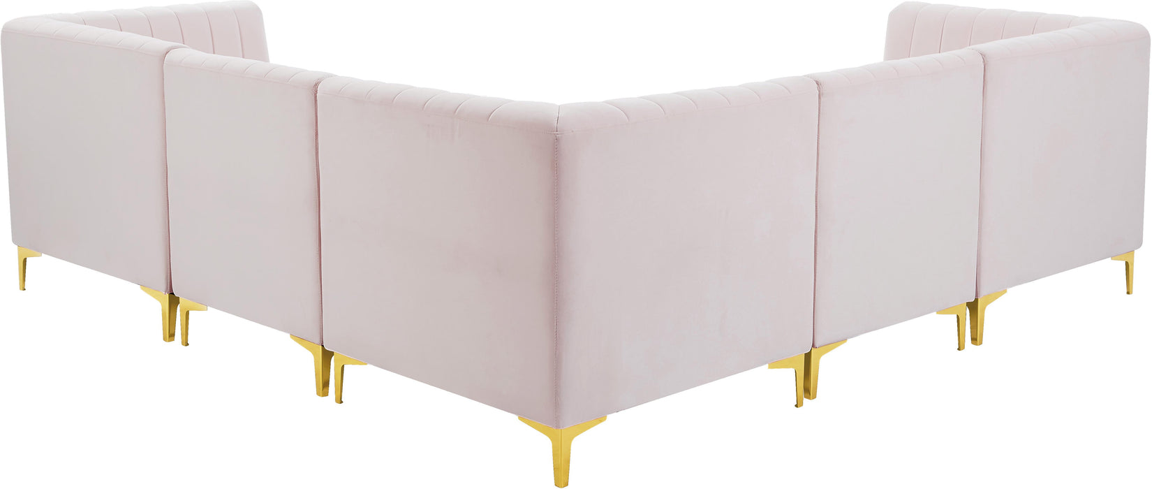Alina Pink Velvet Modular Sectional - Royal Furniture & Gifts (MI) - Multi Location