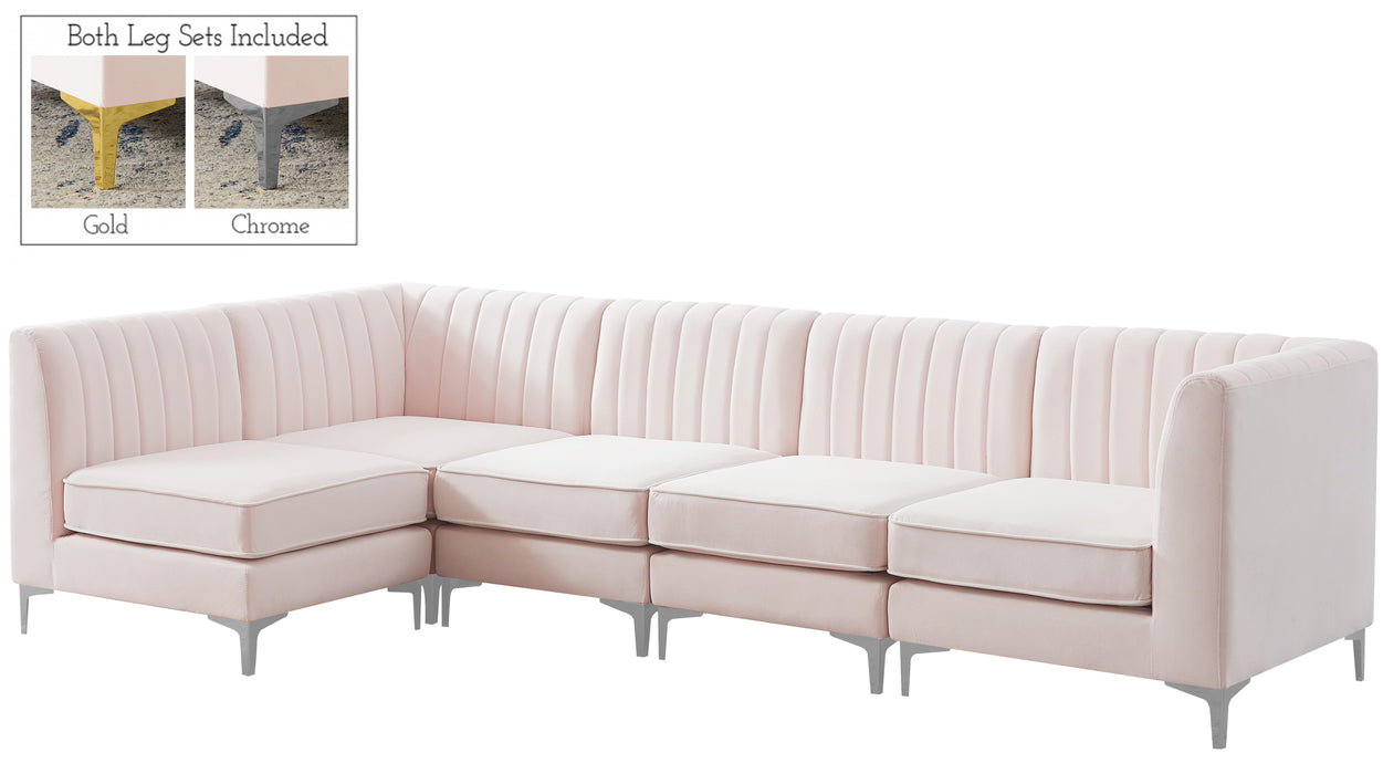 Alina Pink Velvet Modular Sectional - Royal Furniture & Gifts (MI) - Multi Location