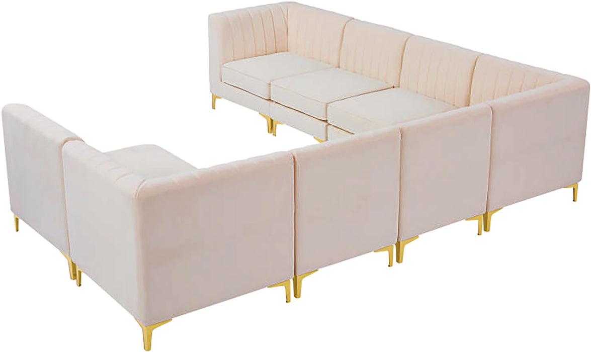 Alina Pink Velvet Modular Sectional - Royal Furniture & Gifts (MI) - Multi Location