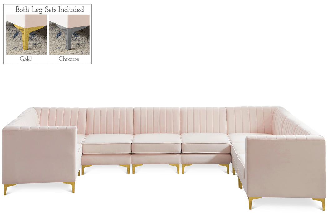 Alina Pink Velvet Modular Sectional - Royal Furniture & Gifts (MI) - Multi Location