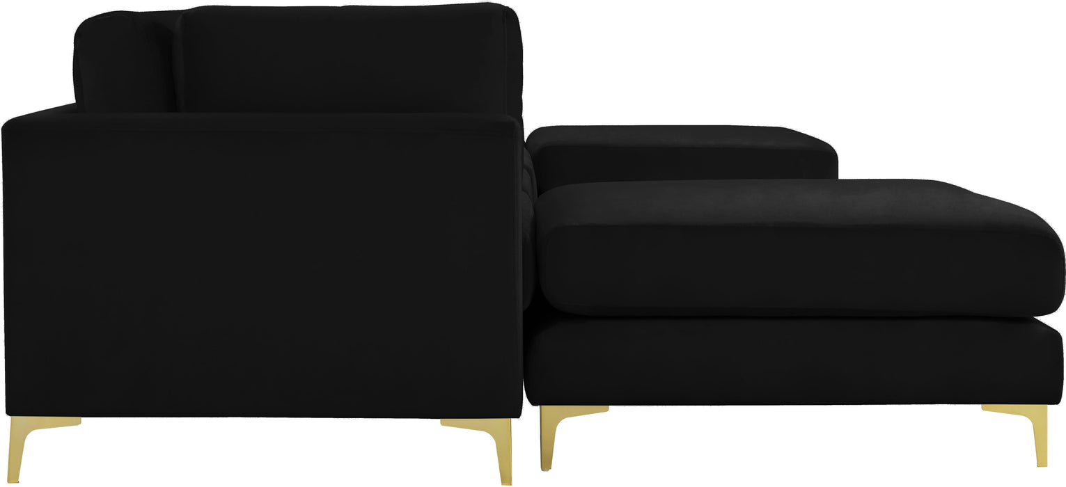 Julia Black Velvet Modular Sectional (6 Boxes) - Royal Furniture & Gifts (MI) - Multi Location