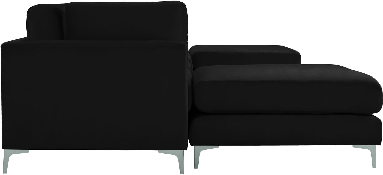 Julia Black Velvet Modular Sectional (6 Boxes) - Royal Furniture & Gifts (MI) - Multi Location