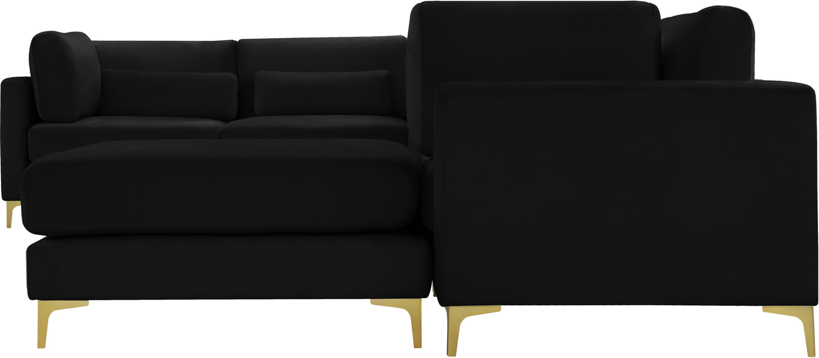 Julia Black Velvet Modular Sectional (7 Boxes) - Royal Furniture & Gifts (MI) - Multi Location