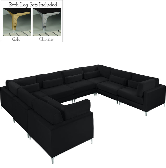 Julia Black Velvet Modular Sectional (8 Boxes) - Royal Furniture & Gifts (MI) - Multi Location