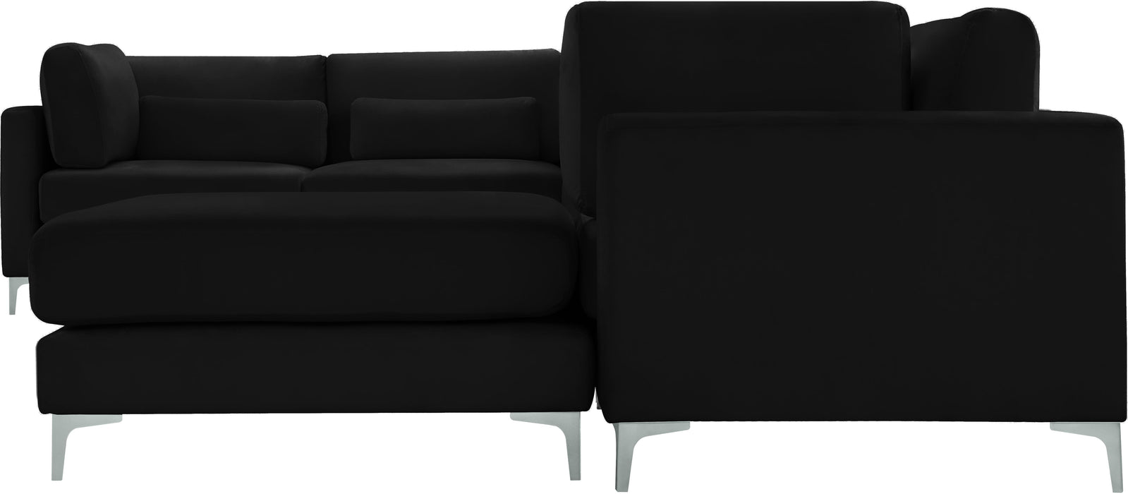 Julia Black Velvet Modular Sectional (7 Boxes) - Royal Furniture & Gifts (MI) - Multi Location