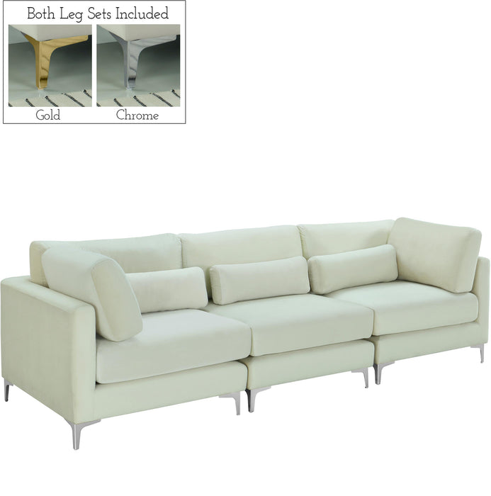 Julia Cream Velvet Modular Sofa (3 Boxes) - Royal Furniture & Gifts (MI) - Multi Location