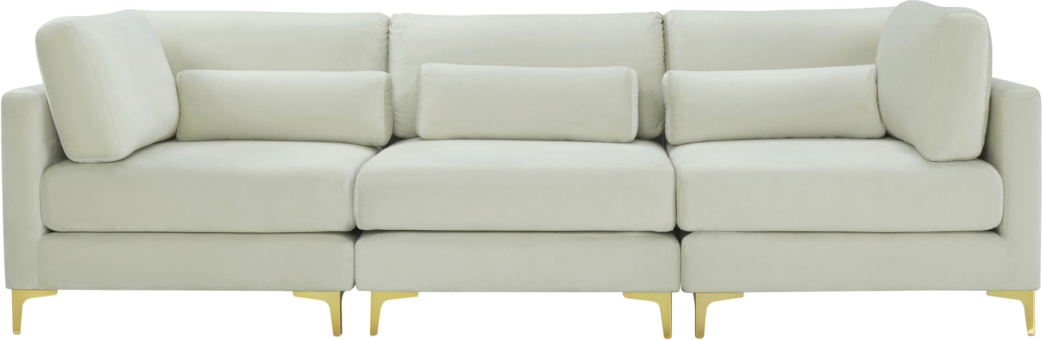 Julia Cream Velvet Modular Sofa (3 Boxes) - Royal Furniture & Gifts (MI) - Multi Location