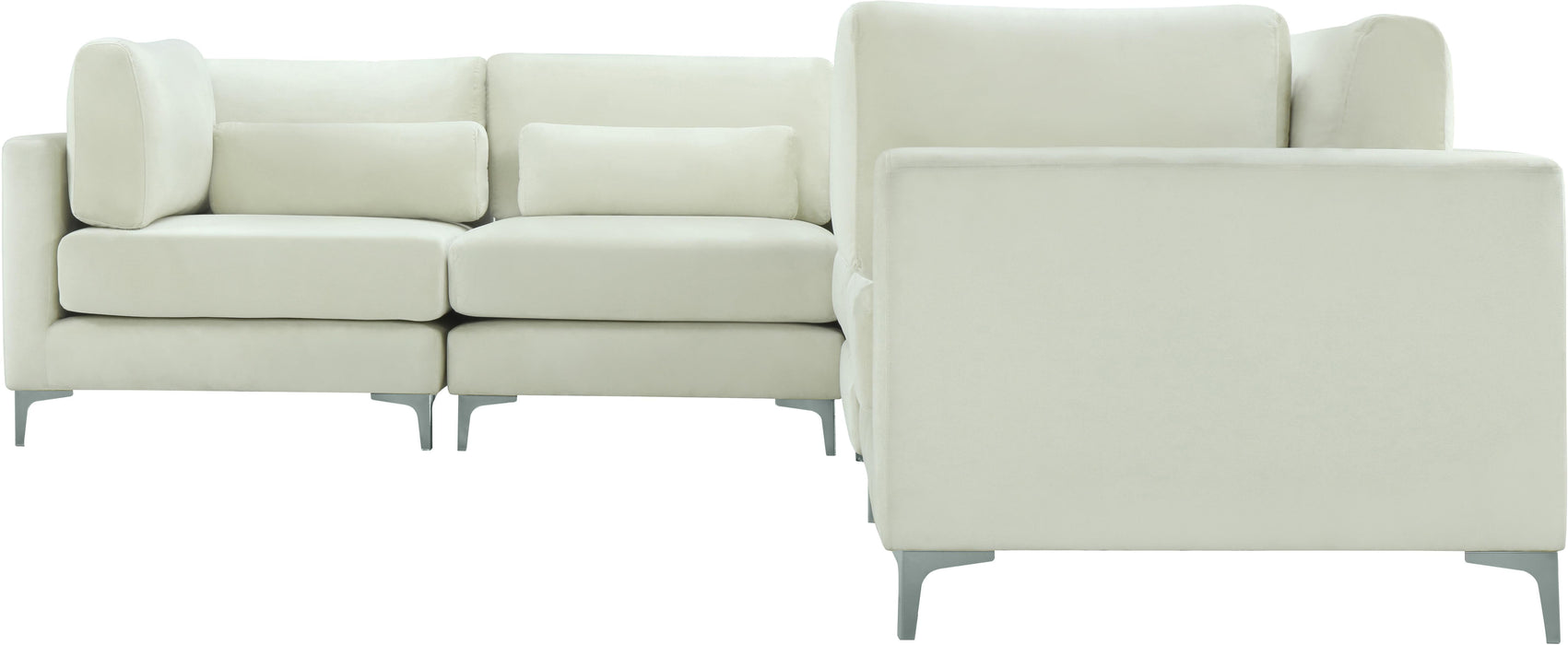 Julia Cream Velvet Modular Sectional (5 Boxes) - Royal Furniture & Gifts (MI) - Multi Location