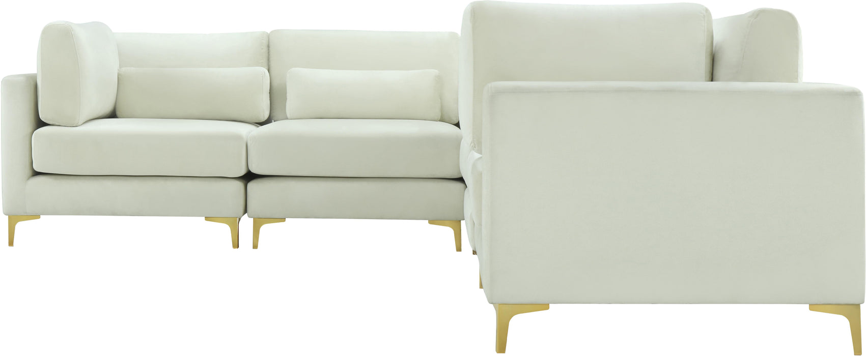 Julia Cream Velvet Modular Sectional (6 Boxes) - Royal Furniture & Gifts (MI) - Multi Location