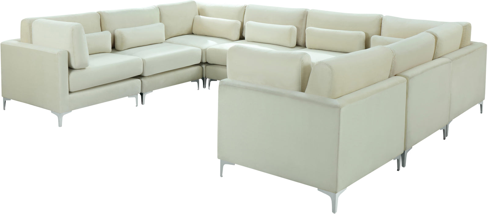 Julia Cream Velvet Modular Sectional (8 Boxes) - Royal Furniture & Gifts (MI) - Multi Location