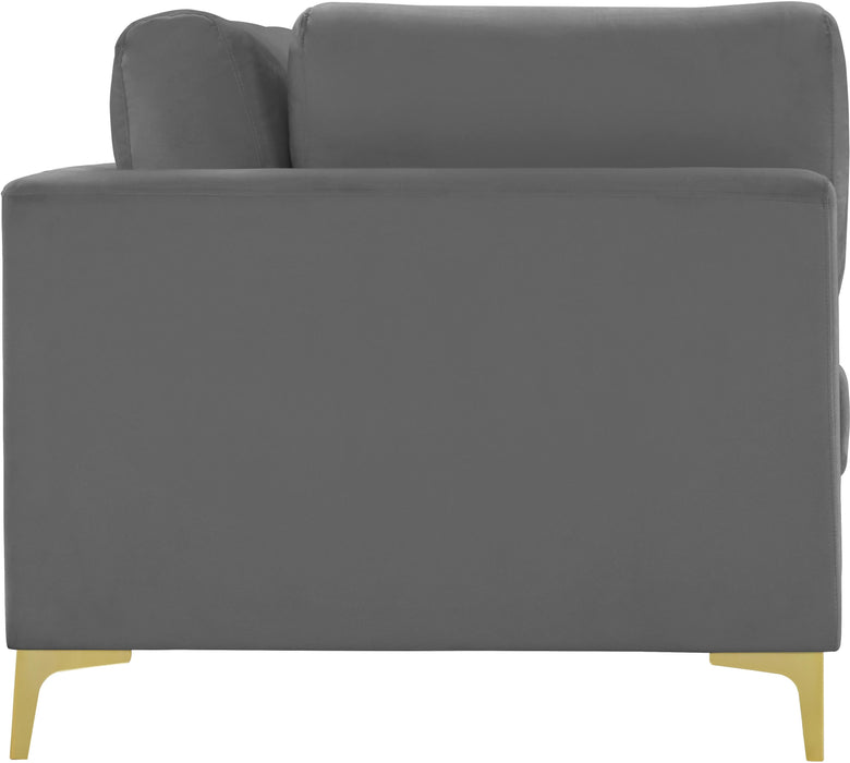 Julia Grey Velvet Modular Sofa - Royal Furniture & Gifts (MI) - Multi Location