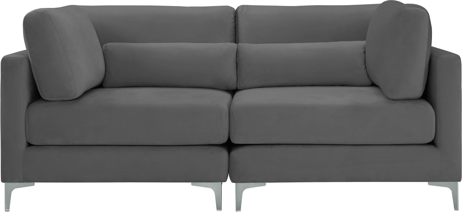 Julia Grey Velvet Modular Sofa - Royal Furniture & Gifts (MI) - Multi Location