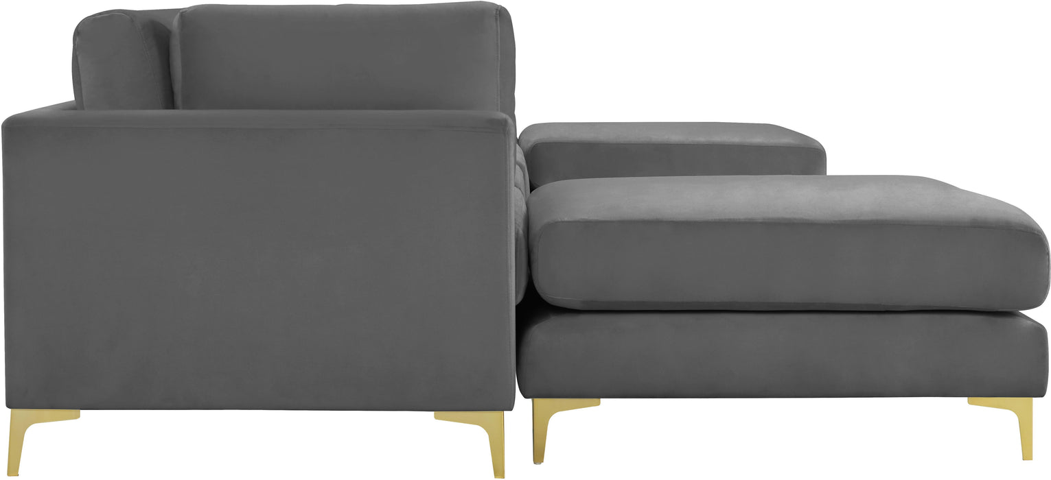 Julia Grey Velvet Modular Sectional (6 Boxes) - Royal Furniture & Gifts (MI) - Multi Location