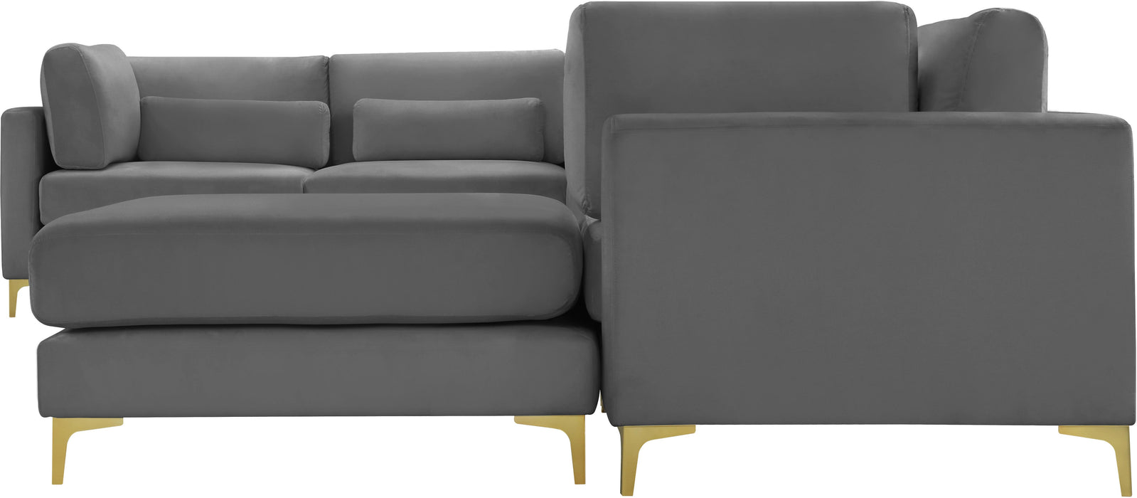 Julia Grey Velvet Modular Sectional (7 Boxes) - Royal Furniture & Gifts (MI) - Multi Location