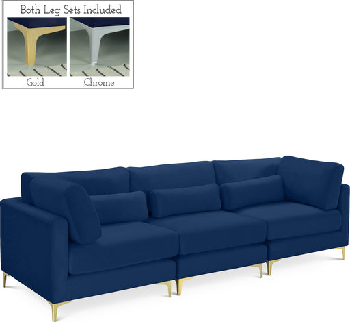 Julia Navy Velvet Modular Sofa (3 Boxes) - Royal Furniture & Gifts (MI) - Multi Location