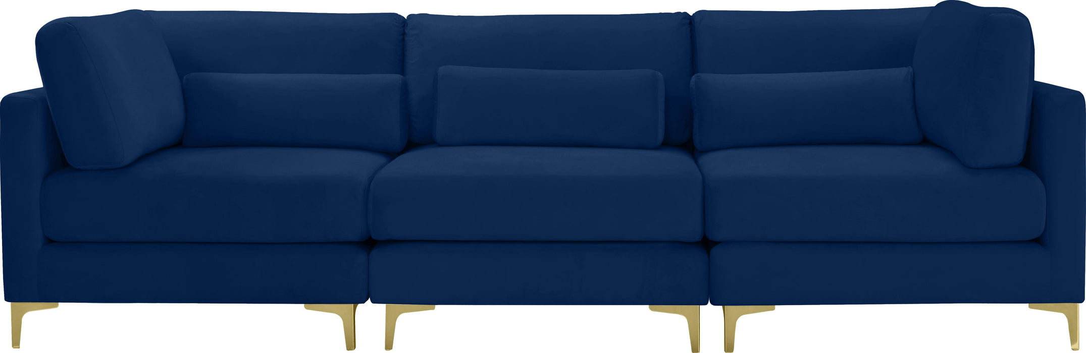 Julia Navy Velvet Modular Sofa (3 Boxes) - Royal Furniture & Gifts (MI) - Multi Location