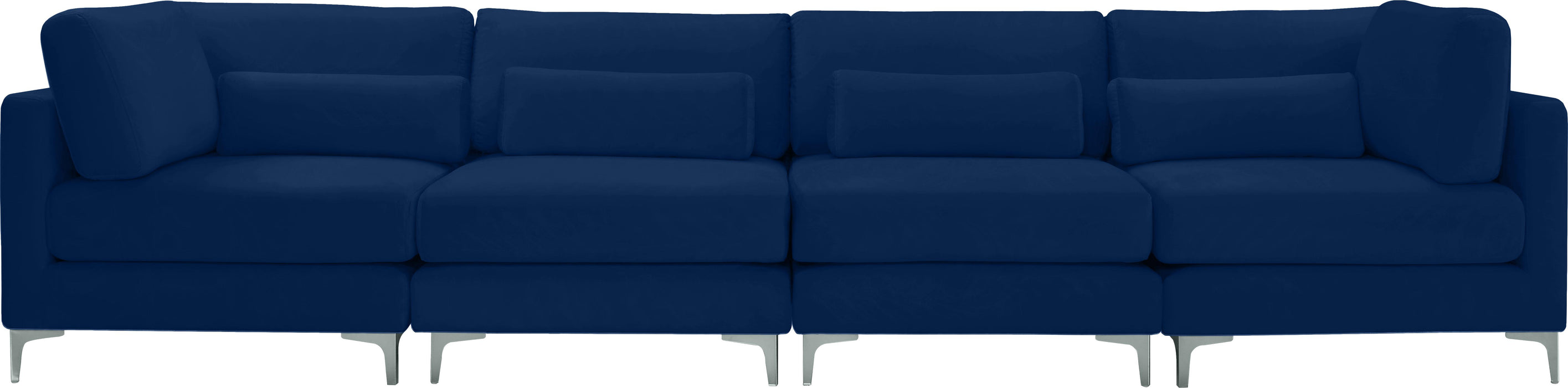 Julia Navy Velvet Modular Sofa (4 Boxes) - Royal Furniture & Gifts (MI) - Multi Location