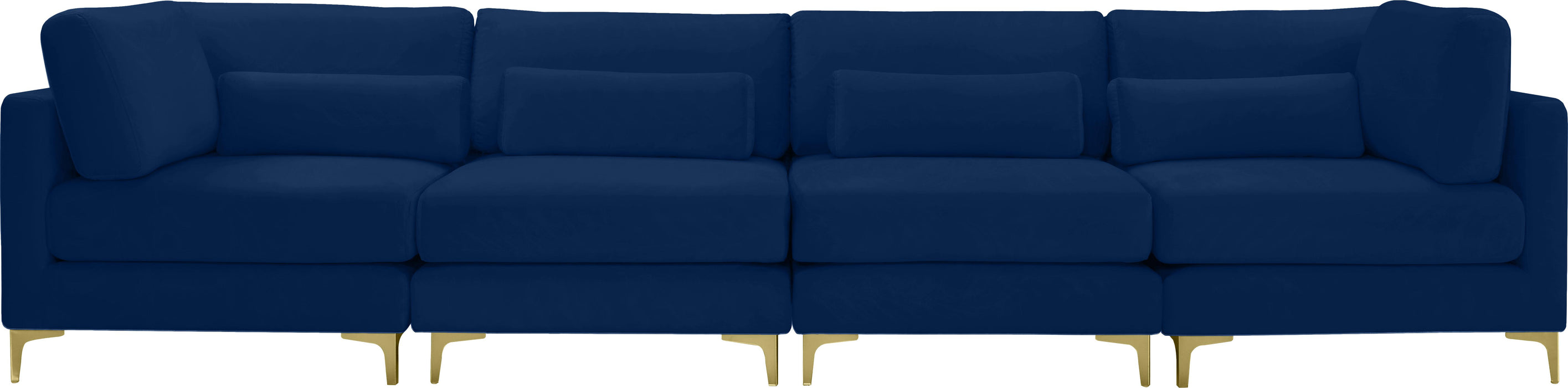 Julia Navy Velvet Modular Sofa (4 Boxes) - Royal Furniture & Gifts (MI) - Multi Location