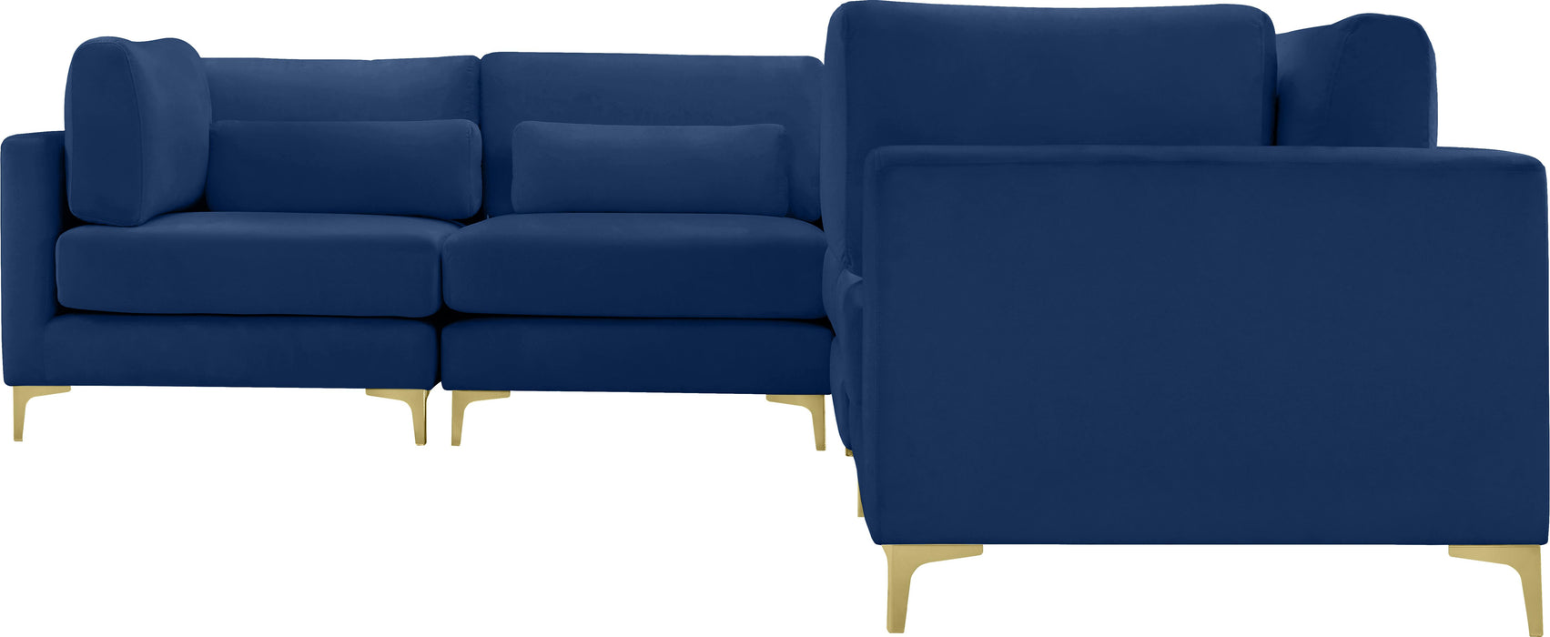 Julia Navy Velvet Modular Sectional (6 Boxes) - Royal Furniture & Gifts (MI) - Multi Location