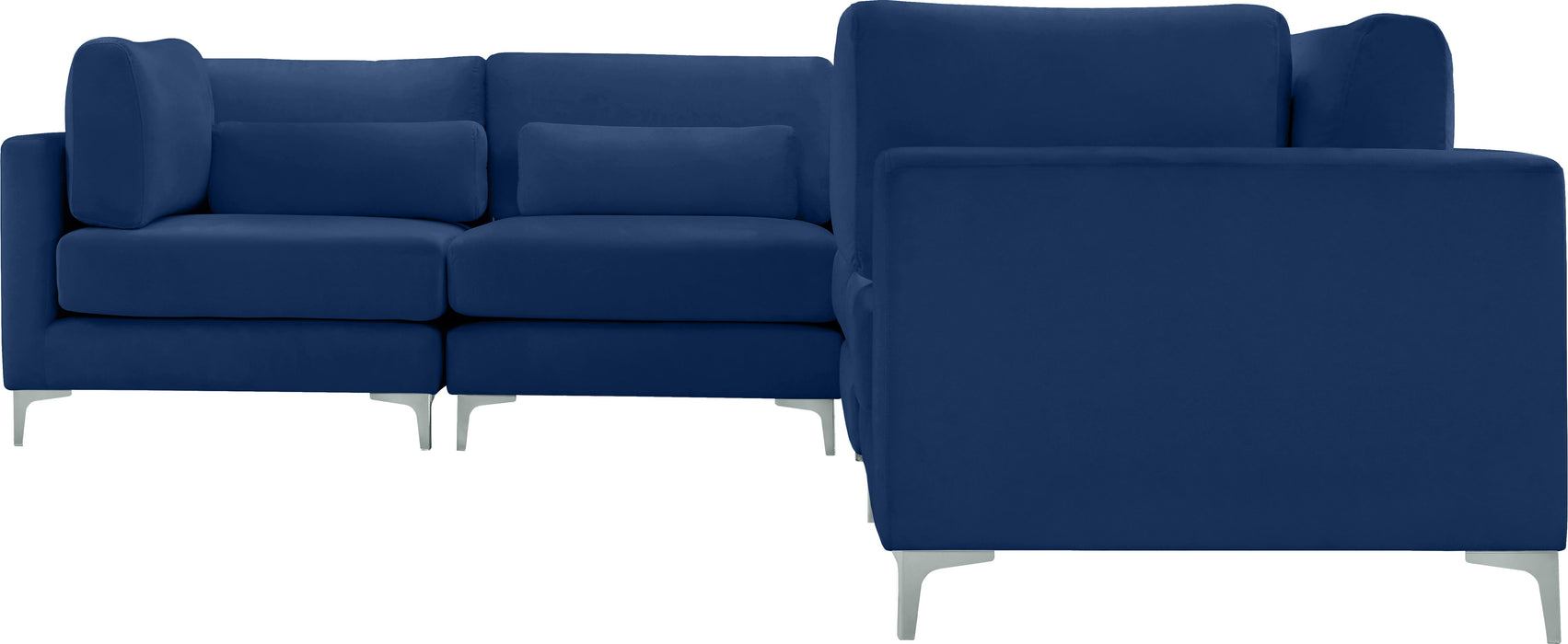 Julia Navy Velvet Modular Sectional (6 Boxes) - Royal Furniture & Gifts (MI) - Multi Location