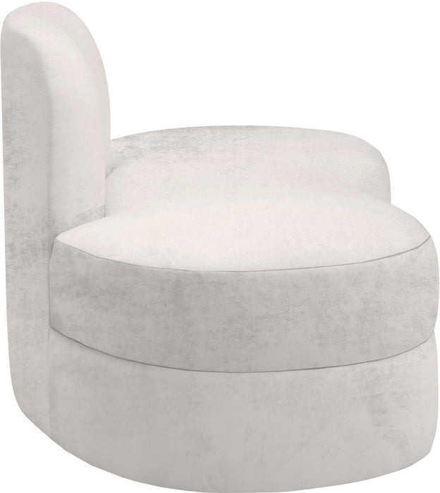 Mitzy Cream Velvet Loveseat - Royal Furniture & Gifts (MI) - Multi Location